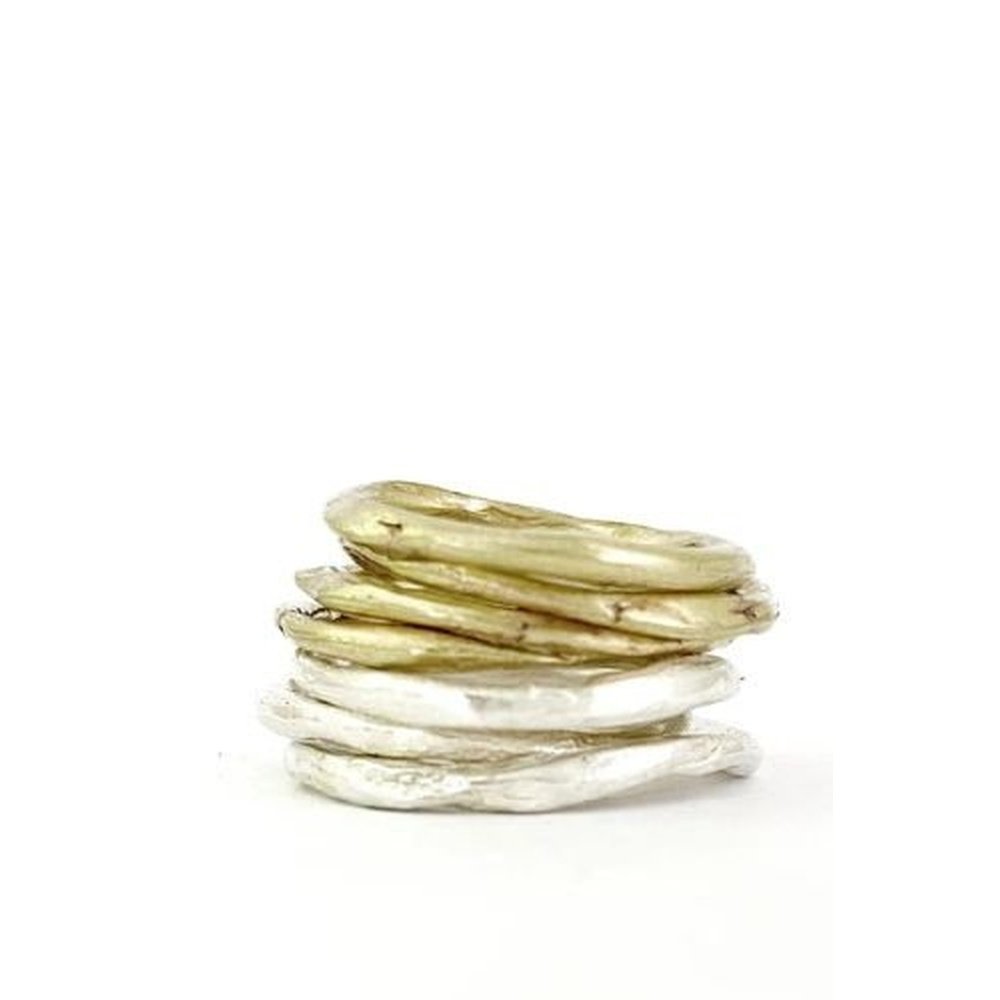Stackable Fidget Rings - 2mm Silver, Bronze or Brass – stok.