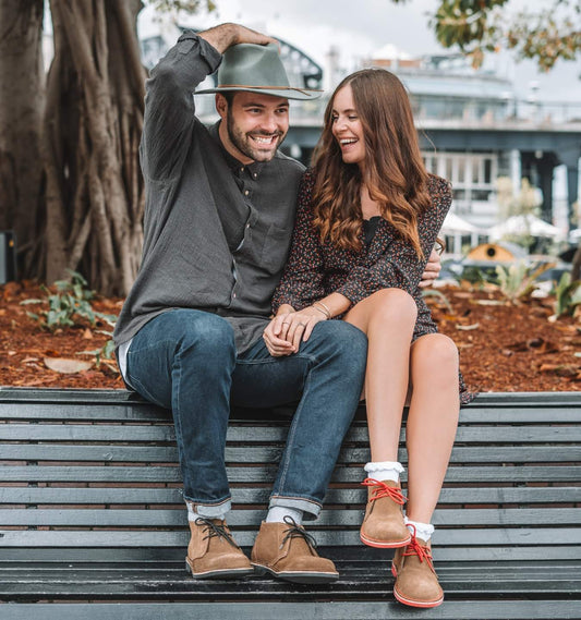 Lace Up Desert Boot - Red Veldskoen - stok.