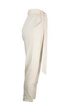Nevada Ivory Linen Blend Slim Ladies Pants - stok.