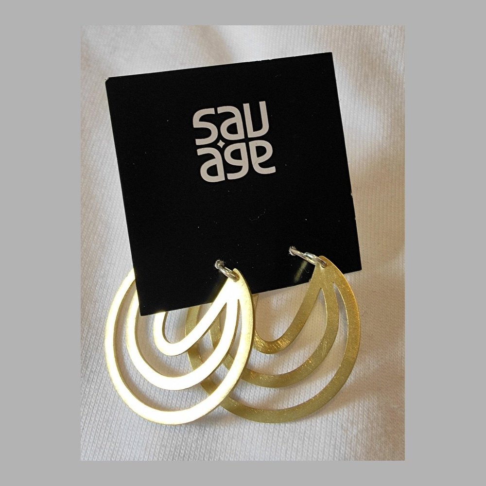 Silver Disc Small Stencil Earring - stok.