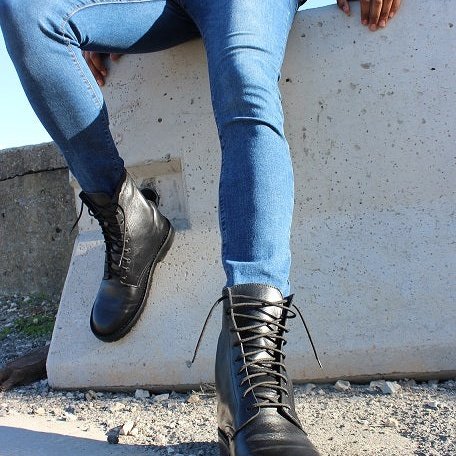 Ranger Boots - Black Leather