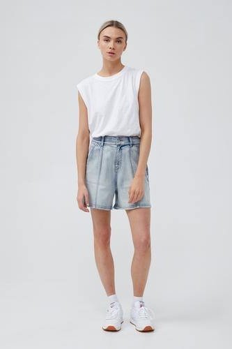 Core Tank-T with Hi-Lo Hem - White - stok.