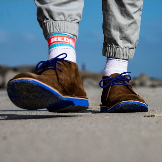 Lace Up Desert Boot - Blue Veldskoen Veldskoen shoes stok.