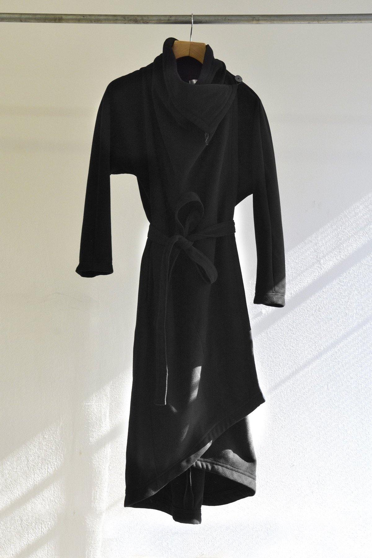 Melton Charcoal Coat - stok.